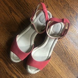 Lands End Ankle Strap Espadrilles